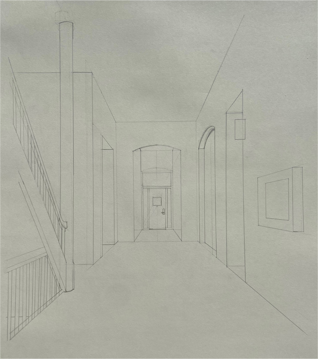 Jack’s Interior One-point Perspective
